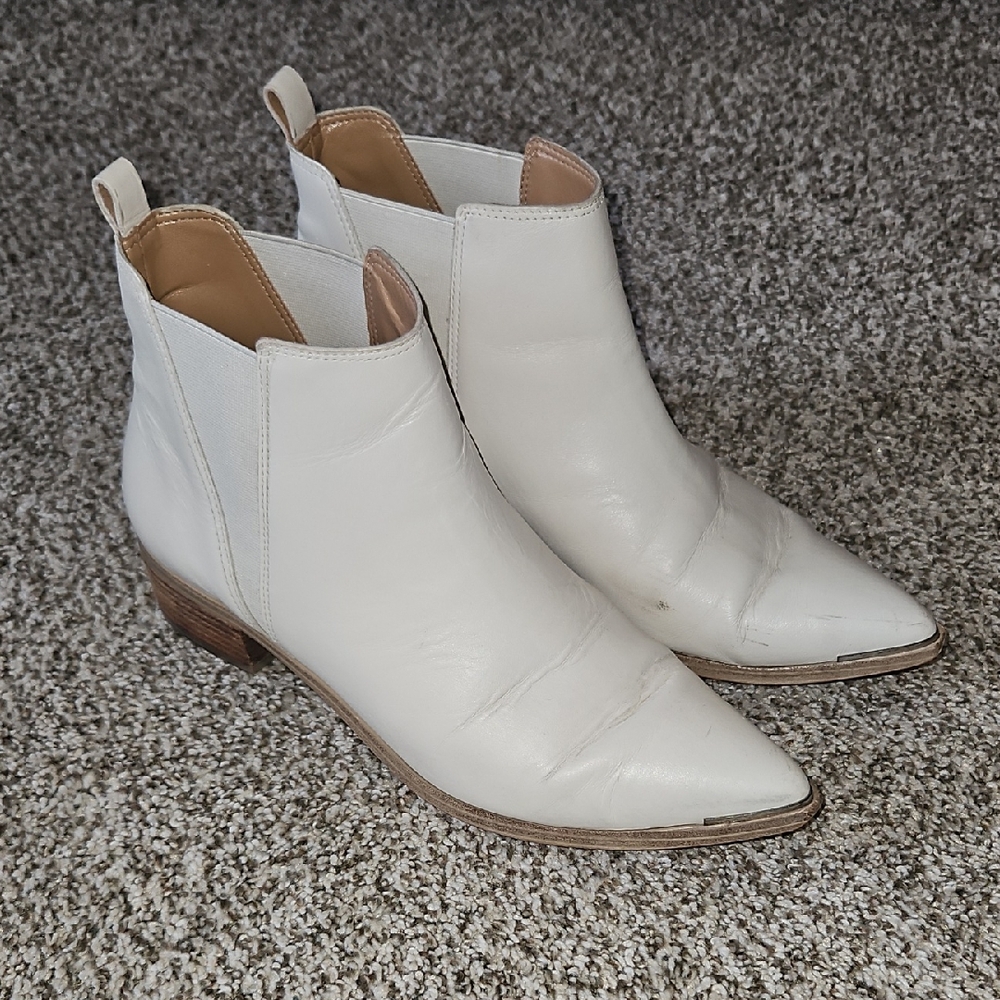 Elegant Cream Ankle Booties